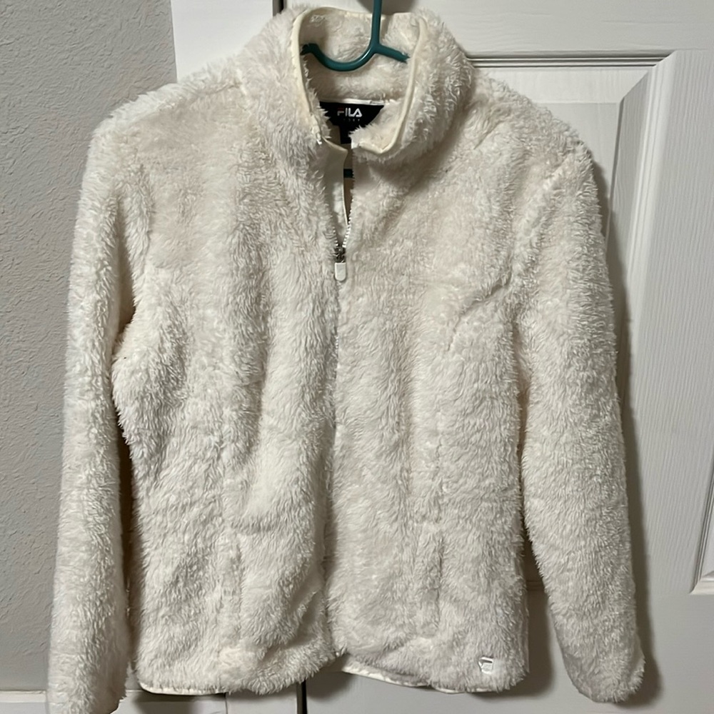 Women’s White Fila Jacket